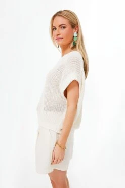 Cream Oliva Linen Vest -ULLA JOHNSON SHOP 0RFmcDriOXE1bKJESB7lJMTOobInlgzU 1