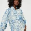 Misty Blue Toile Teagan Popover