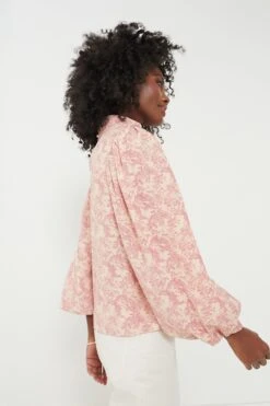 Pink Toile Thayer Blouse 8 Pink Toile Thayer Blouse -ULLA JOHNSON SHOP 0oogSbdSSH5XvUeDL8qVOeTxZsz2wP4w 1