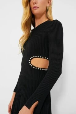 Black Cut Out Midi Dress -ULLA JOHNSON SHOP 15IBMIG8LQSkH78XTHFgMUFnrjvPHZz2 1