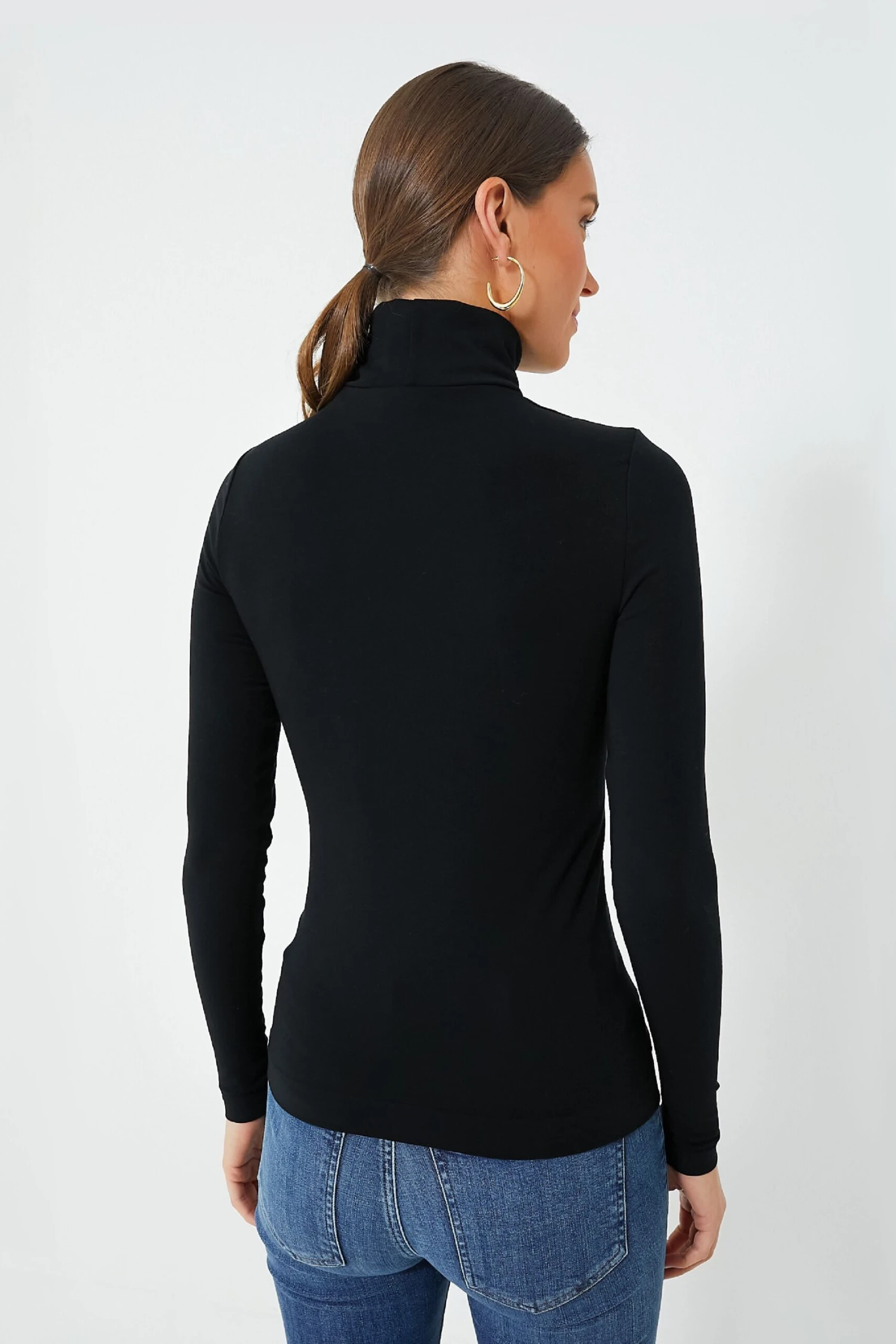 Wolford Black Aurora Long Sleeve Turtleneck 4 Wolford Black Aurora Long Sleeve Turtleneck - Image 4
