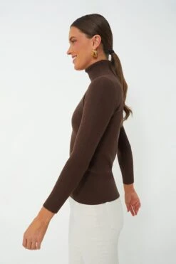 Brown Arlo Ribbed Turtleneck -ULLA JOHNSON SHOP 1DK0KwNkhB971NtvmqP9QIEFLy3a9ILX 1
