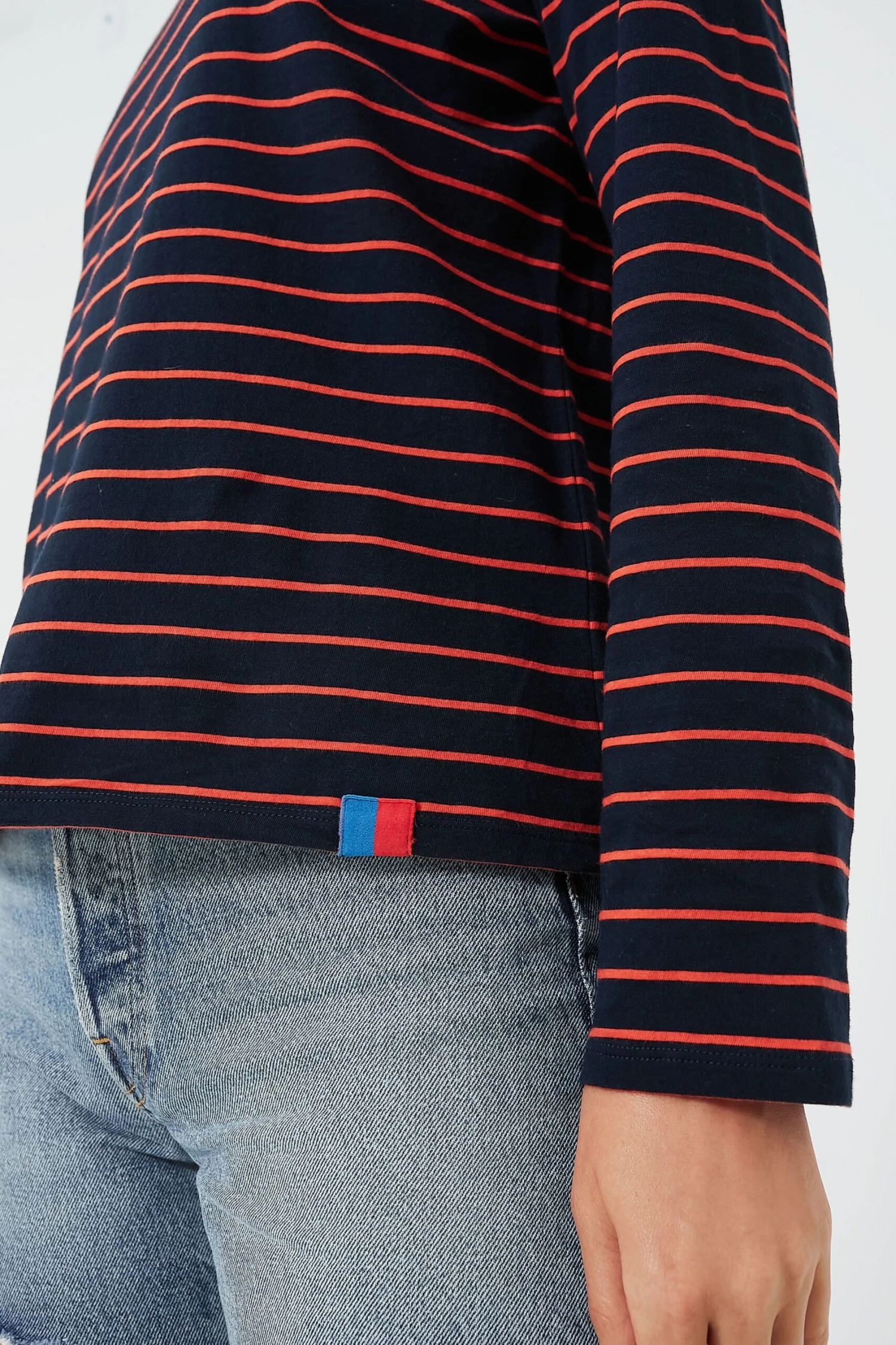 The Navy And Poppy Striped Turtleneck 4 The Navy And Poppy Striped Turtleneck - Image 4