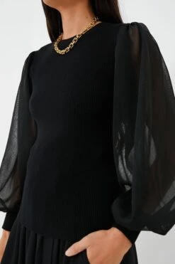 ULLA JOHNSON Noir Sabrina Pullover -ULLA JOHNSON SHOP 1e4WhVPsw7iq9JKyuzfl0VMbdd5fZXAn 1