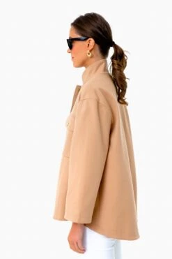 Camel Marant Shirt Jacket -ULLA JOHNSON SHOP 1wCect23iENqPhUWu72EnwNHXZbhbkUQ 1