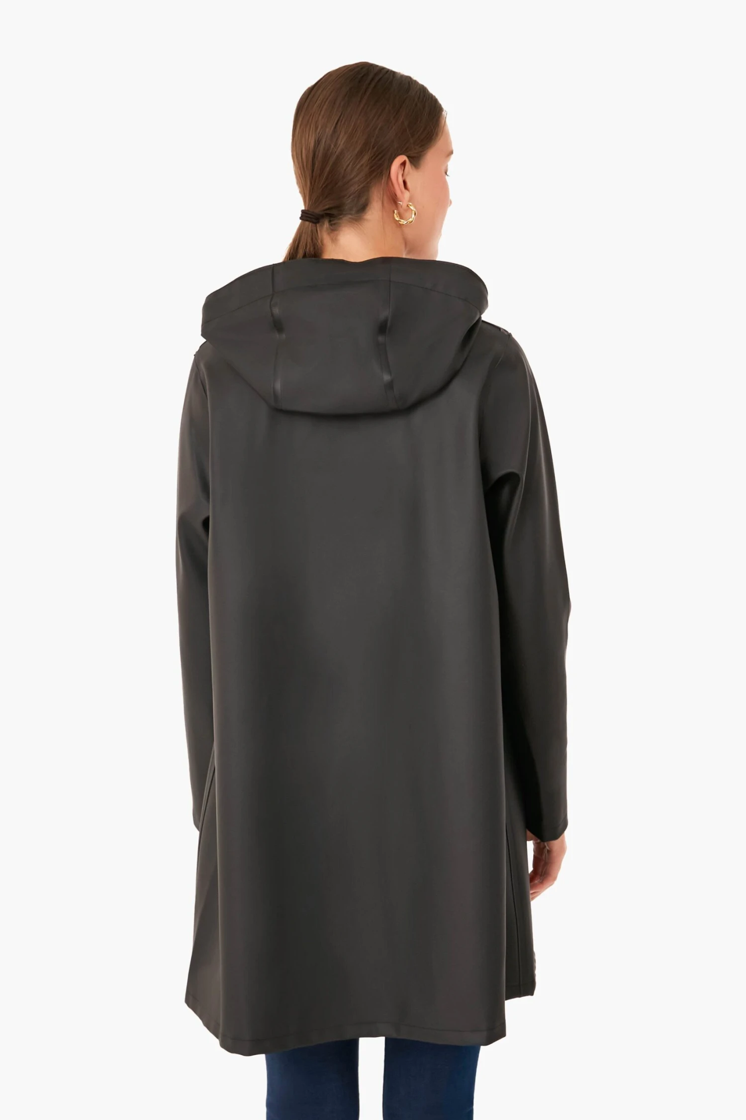 Stutterheim Black Mosebacke Raincoat 4 Stutterheim Black Mosebacke Raincoat - Image 4