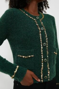 Gold Trimmed Eileen Cardigan -ULLA JOHNSON SHOP 2h07ddaRy0Cnh3eLVhuNsosTvdRTq6Iw 1