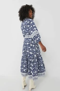 Exclusive Navy Flounce Dress -ULLA JOHNSON SHOP 2x61q9wqACNqZ9LX8SkuI93AyGzrI5Iy 1