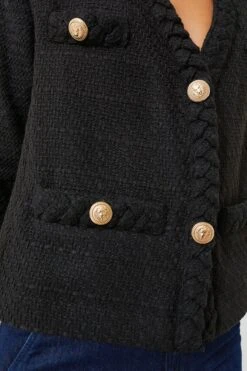Black Clodagh Tweed Jacket -ULLA JOHNSON SHOP 36vC0jcPIOfcheQXwRCeiwPCCFOUwHfb 1