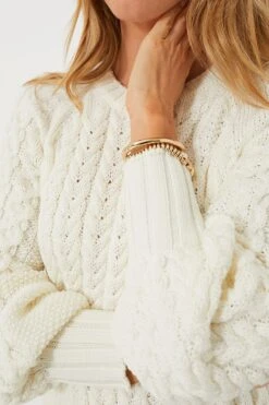 Sea Salt Harmonija Cable Sweater -ULLA JOHNSON SHOP 3RALfZh0KRLQqBfoXvRjU53S6IK1ljWq 1