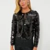 Black Sequined Dazzle Jacket