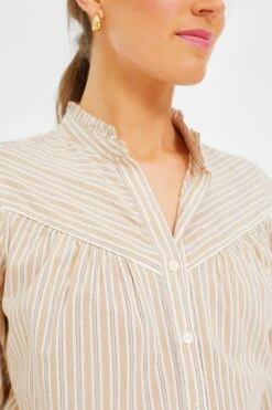Burro Stripe Ruth Shirt -ULLA JOHNSON SHOP 43UsZW0DpvTjvfX3INMuiCJIkkdJ3k8A 1
