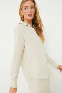 Sandshell Air Linen Classic Oversized Button Down -ULLA JOHNSON SHOP 4LliQyQu8oDk01y9ruNpMbdZBhXZnTaP 1