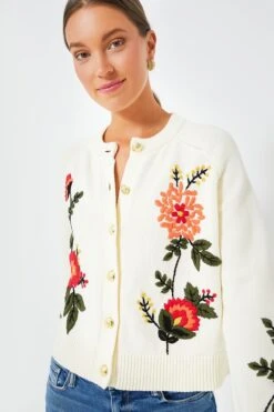 Embroidered Quincy Cardigan -ULLA JOHNSON SHOP 4NC3LvNF2zh4kBjfp2s76c69SaW6Gq8p 1
