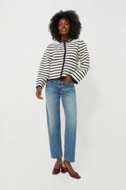 Navy Striped Cardigan -ULLA JOHNSON SHOP 4PSsPD7cbaKeeOjWzosp17WpwBZ70rh7 1