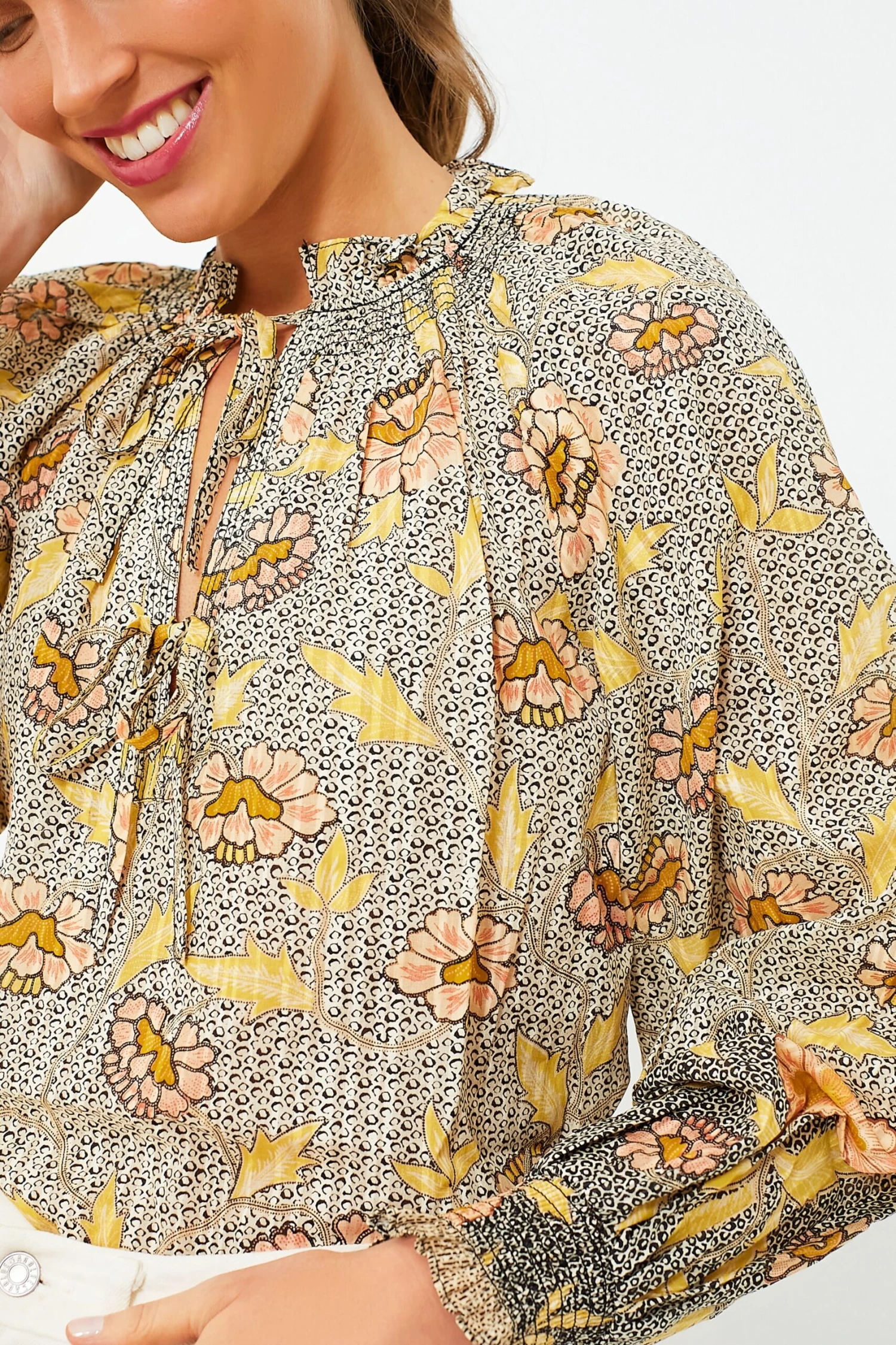 ULLA JOHNSON Chrysanthemum Kaitlyn Blouse 5 ULLA JOHNSON Chrysanthemum Kaitlyn Blouse - Image 5