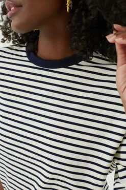 Navy Striped Knit Popover -ULLA JOHNSON SHOP 4jWEGN569HzPohAMl99MnBDs3ZU4G0Fg 1