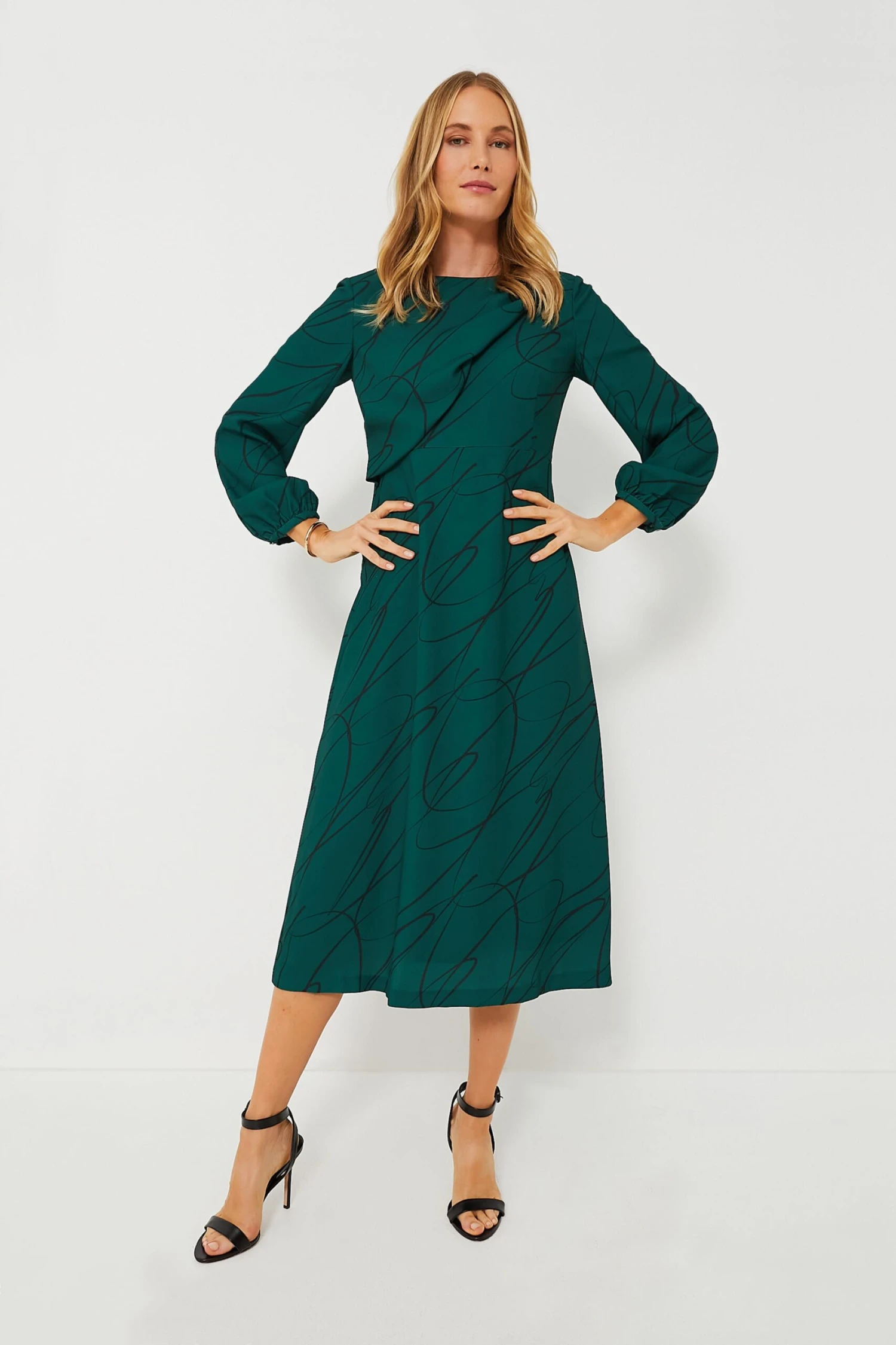 Pine Twombly Draped Macie Dress 1 Pine Twombly Draped Macie Dress