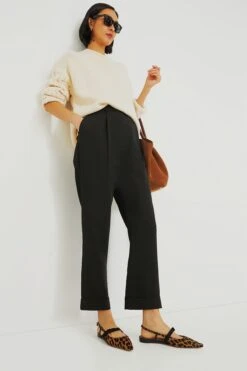 Black Pleated Duncan Trouser -ULLA JOHNSON SHOP 5vG7pQBL0Cyu9C8efp8l3OAqhtawPSNA 1