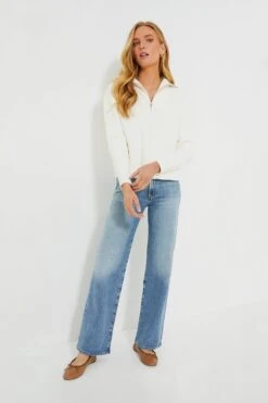 Ivory Cropped Estella Quarter Zip -ULLA JOHNSON SHOP 6CqqJCZwb0AWEk634zLNXJRnatEpyKhW 1