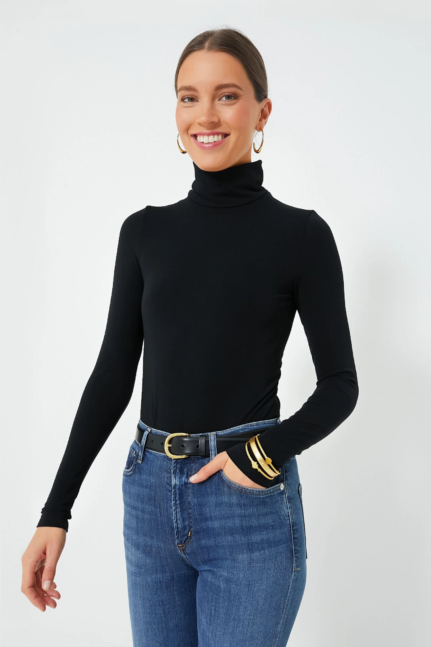 Wolford Black Aurora Long Sleeve Turtleneck 5 Wolford Black Aurora Long Sleeve Turtleneck - Image 5
