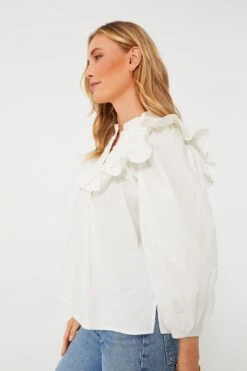 Ivory Vivienne Blouse 7 Ivory Vivienne Blouse -ULLA JOHNSON SHOP 6csltsTnTrmRRNPA504fhCFzgJnDRcaR 1