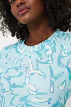 Blue Abstract Hattie Midi Dress -ULLA JOHNSON SHOP 7K3iAC1cBB14fYHeW9qmRkkUJERvihQP 1