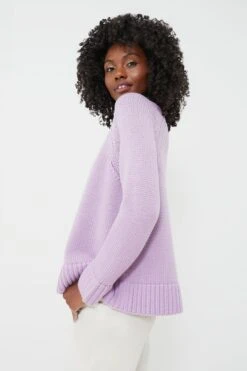 Lilac Claude Crewneck Sweater 10 Lilac Claude Crewneck Sweater -ULLA JOHNSON SHOP 7Ucy4D0CP3vCT8s0JCj0kUuYOmzRClrf 1