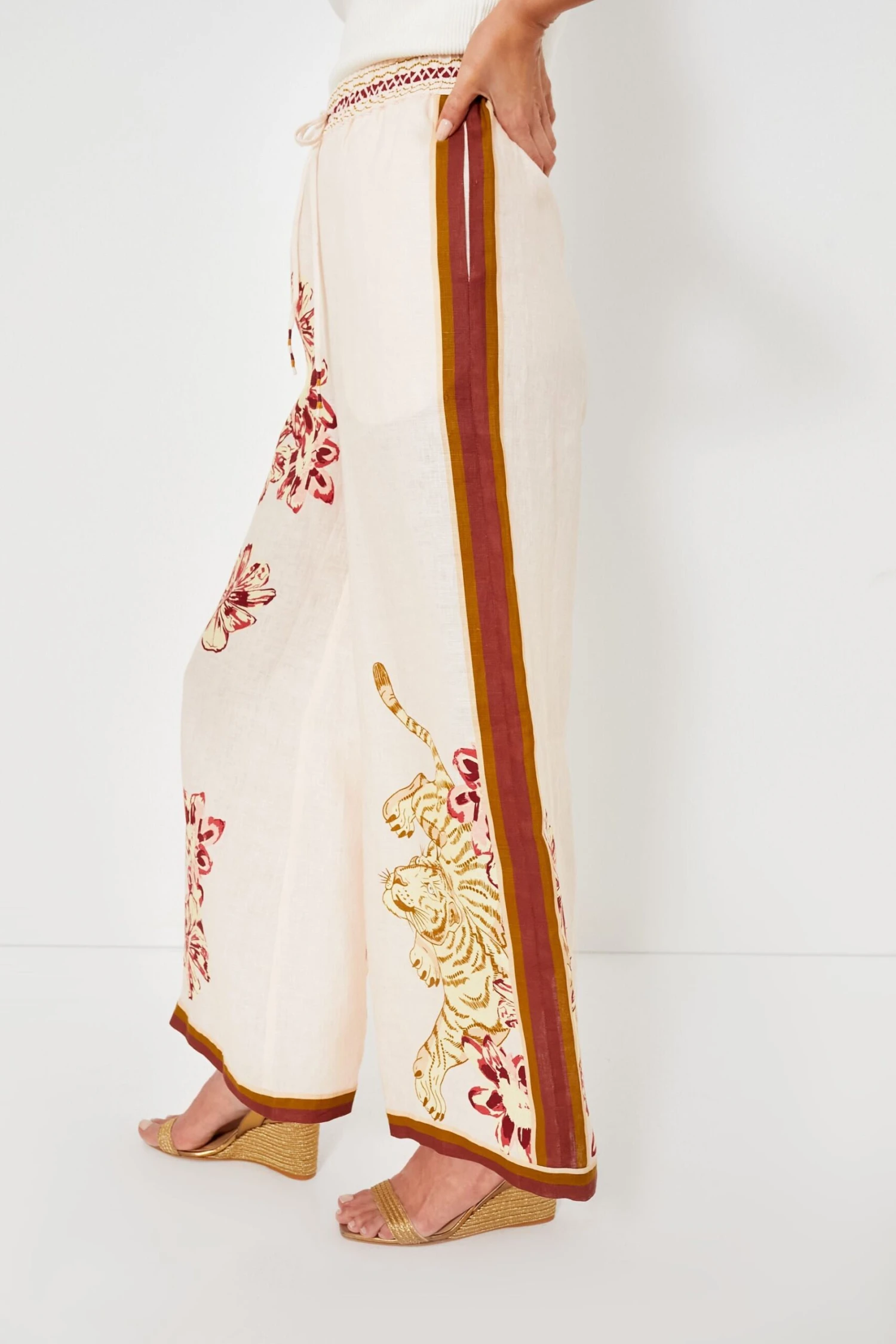 Flower Tiger Nude Pant 3 Flower Tiger Nude Pant - Image 3