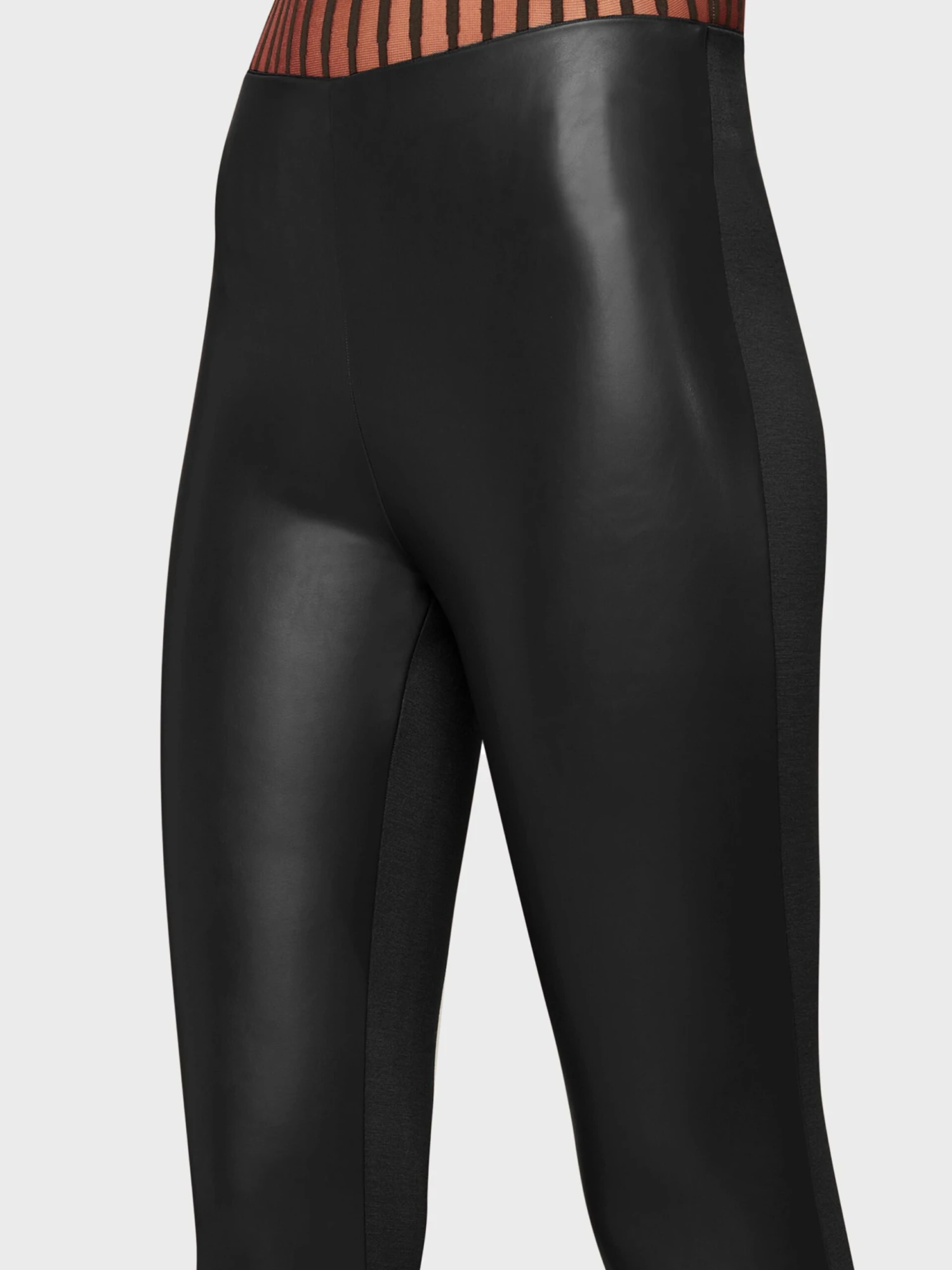 Wolford Black Vegan Leather Jo Leggings 5 Wolford Black Vegan Leather Jo Leggings - Image 5