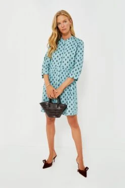 Slate Blue Half Drop Royal Shirt Dress -ULLA JOHNSON SHOP 8NVePKZmhIMKaYpzMEbrFqxuOnoerfnh 1