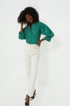 Green Bara Shirt 11 Green Bara Shirt -ULLA JOHNSON SHOP 8Y0kx7V0UhssSsblx6RgcBPFhuraSAJn 1