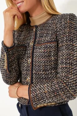 Veronica Beard Navy Multi Lars Jacket -ULLA JOHNSON SHOP 8cEniuohJCogqIf3FWTUp2jnWlrywhnM 1