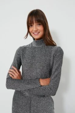 Baum Und Pferdgarten Shimmer Gray Jacka Turtleneck