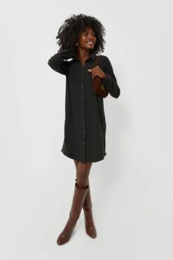 Heathered Black Twill Legend Sweater Dress -ULLA JOHNSON SHOP 9JTOKhdp5huXl6m5uV1L9sNUYIfLJ7I8 1