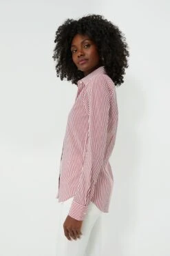 Red And White Stripe Icon Shirt -ULLA JOHNSON SHOP 9TJROVowMOqtOcWtcgwkStxRC3yWMzeE 1