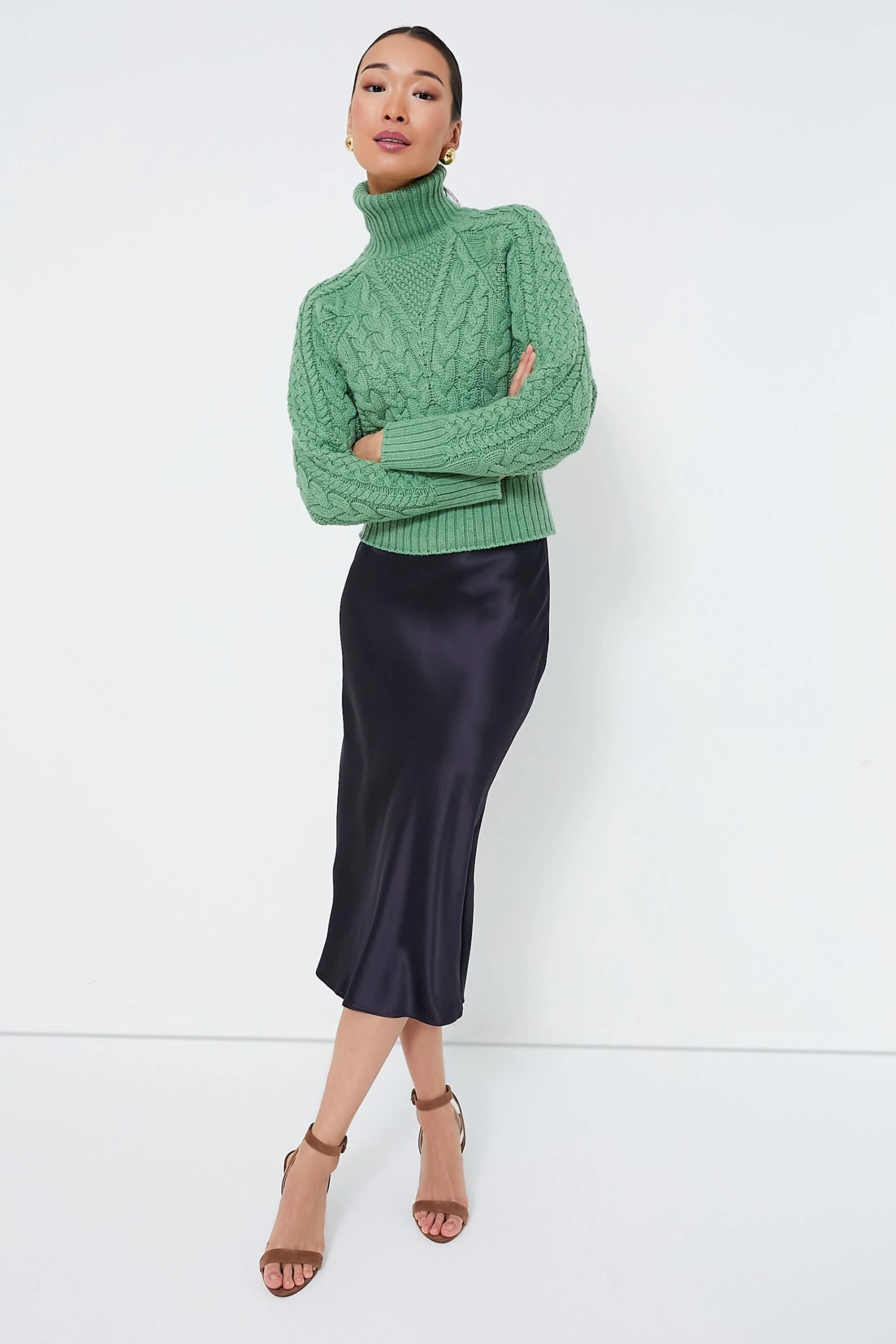 Green Melange Otis Cashfeel Sweater 6 Green Melange Otis Cashfeel Sweater - Image 6