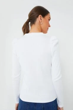 Veronica Beard White Dekalb Top -ULLA JOHNSON SHOP ACcc3mVyJi1E9LALSVrpRQ5eDULz7H8J 1