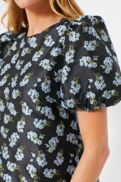 Black Heirloom Jacquard Lyla Blouse -ULLA JOHNSON SHOP AaesuMTpieOiedeqkYKW5rcN5KNyFCgq 1