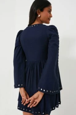 Blue Midnight Silvie Mirror Dress -ULLA JOHNSON SHOP BAWx2wwYPfLEaFo5rbvnVBNV8pjTzTKQ 1