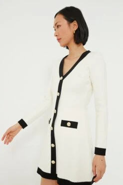 Cream & Black Elizabeth Knit Dress -ULLA JOHNSON SHOP BeWVPAsWTGQCWYOOD9hGeWlyhqEWq2w9 1