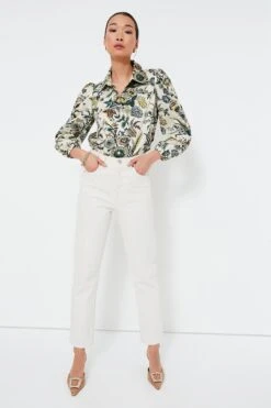 Sharp Floral Serena Blouse
