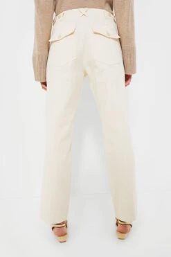 Ecru Herringbone Neil Pant 9 Ecru Herringbone Neil Pant -ULLA JOHNSON SHOP CH6e7gcoZWglyobIKUGH90ymZ3YmxrbZ 1