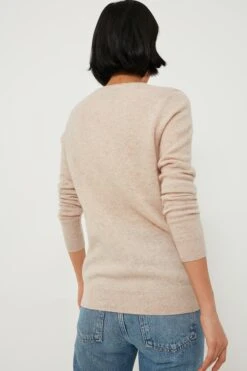 Sandstone Cashmere V-Neck Sweater -ULLA JOHNSON SHOP CVDW3KSDlj9AEP4IwY5kiBMtFM6qyvQf 1