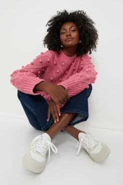 Punchy Pink PomPom Lainey Sweater -ULLA JOHNSON SHOP CVSKY9sdYK19AtFTurIukl8ar6tSp13H 1