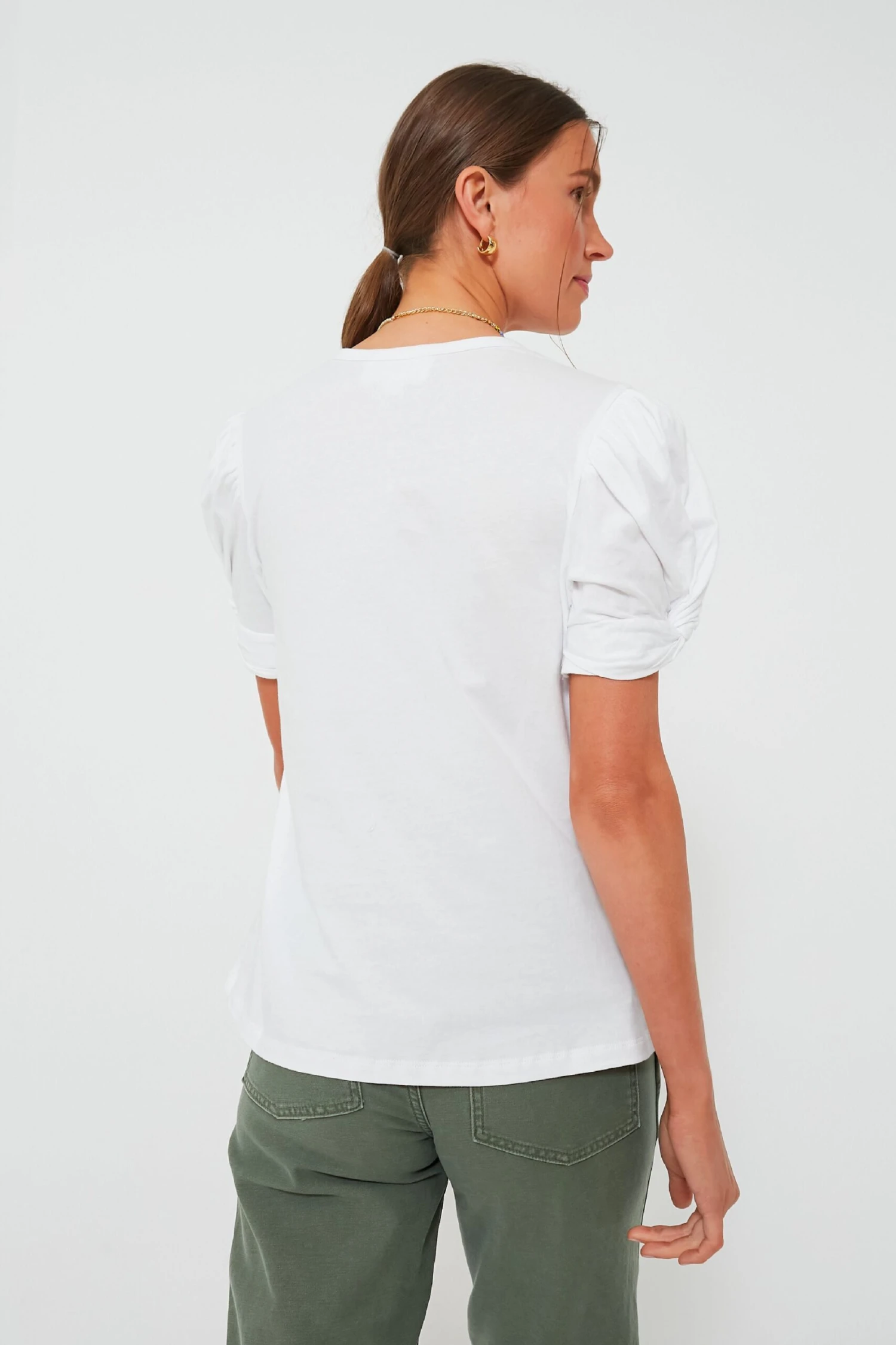 White Vesty Puff Short Sleeve Crewneck 4 White Vesty Puff Short Sleeve Crewneck - Image 4