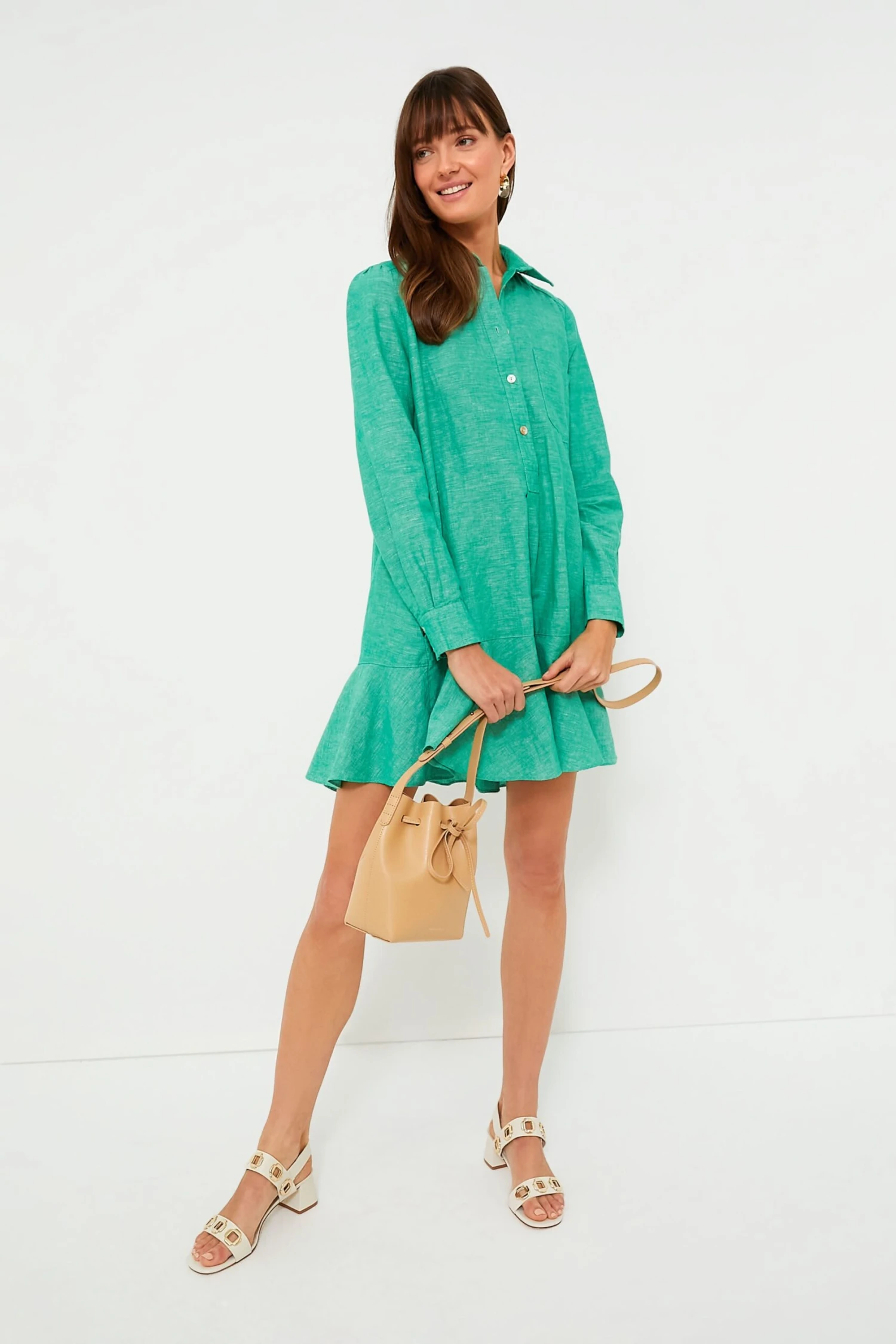 Sea Green Callahan Shirt Dress 7 Sea Green Callahan Shirt Dress - Image 7