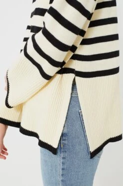 Cream Striped Turtleneck Sweater -ULLA JOHNSON SHOP D7o2hThvVsLDs3MXlkbu3q1cprIIsIfd 1