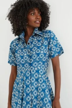 Blue Feyi Dress -ULLA JOHNSON SHOP DFHTBcbqjDNXnztsRywMtfgHbeDu87Nj 1