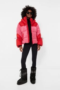 Azalea Pink And Red Zao Short Down Jacket -ULLA JOHNSON SHOP DbxzqJWesVsApupvtqHNUFrh42o9dZIb 1
